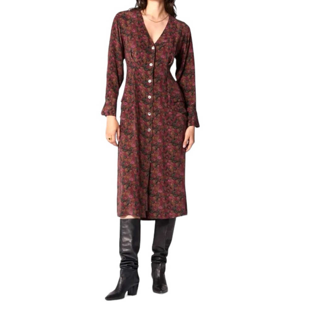 EQUIPMENT TEODORA ARCHIVAL SILK FLORAL DRESS - Picture 2 of 16